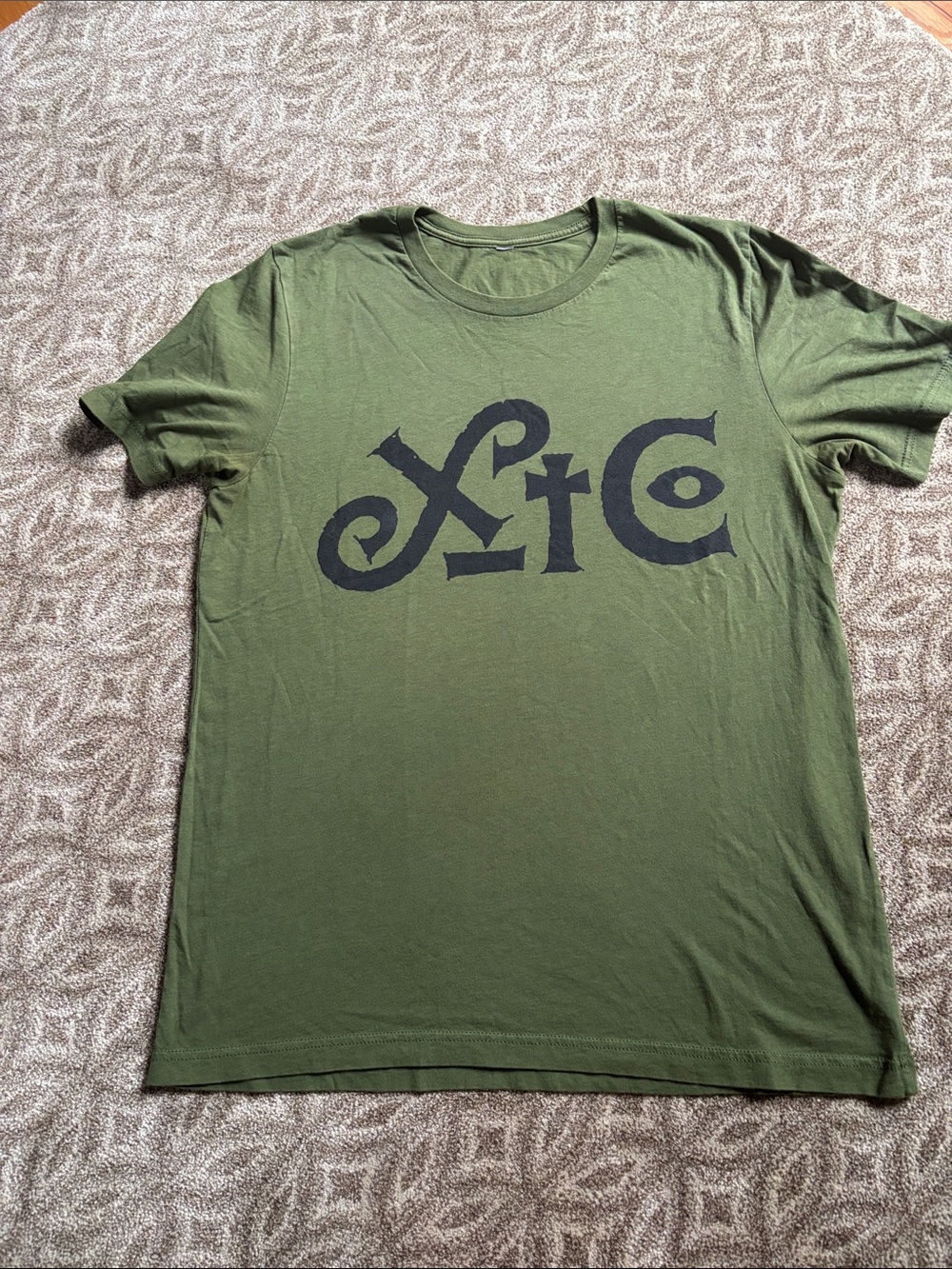 XTC Olive Green Graphic Men's T-Shirt
